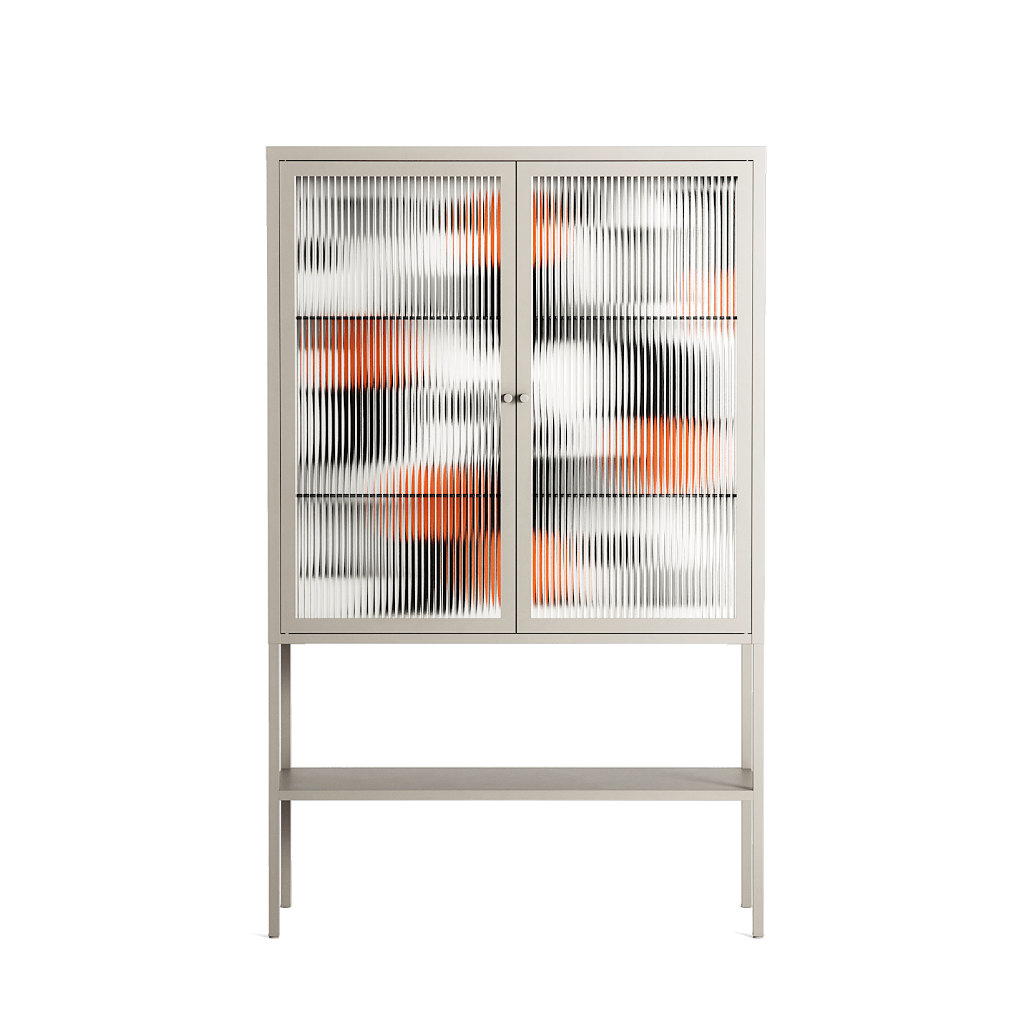 Conserto - Loft Cabinet - Vratislav Pecka - Pebble - Reeded glass