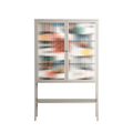 Connections - Loft Cabinet - Vratislav Pecka - Pebble - Reeded glass