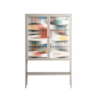 Connections - Loft Cabinet - Vratislav Pecka - Pebble - Reeded glass