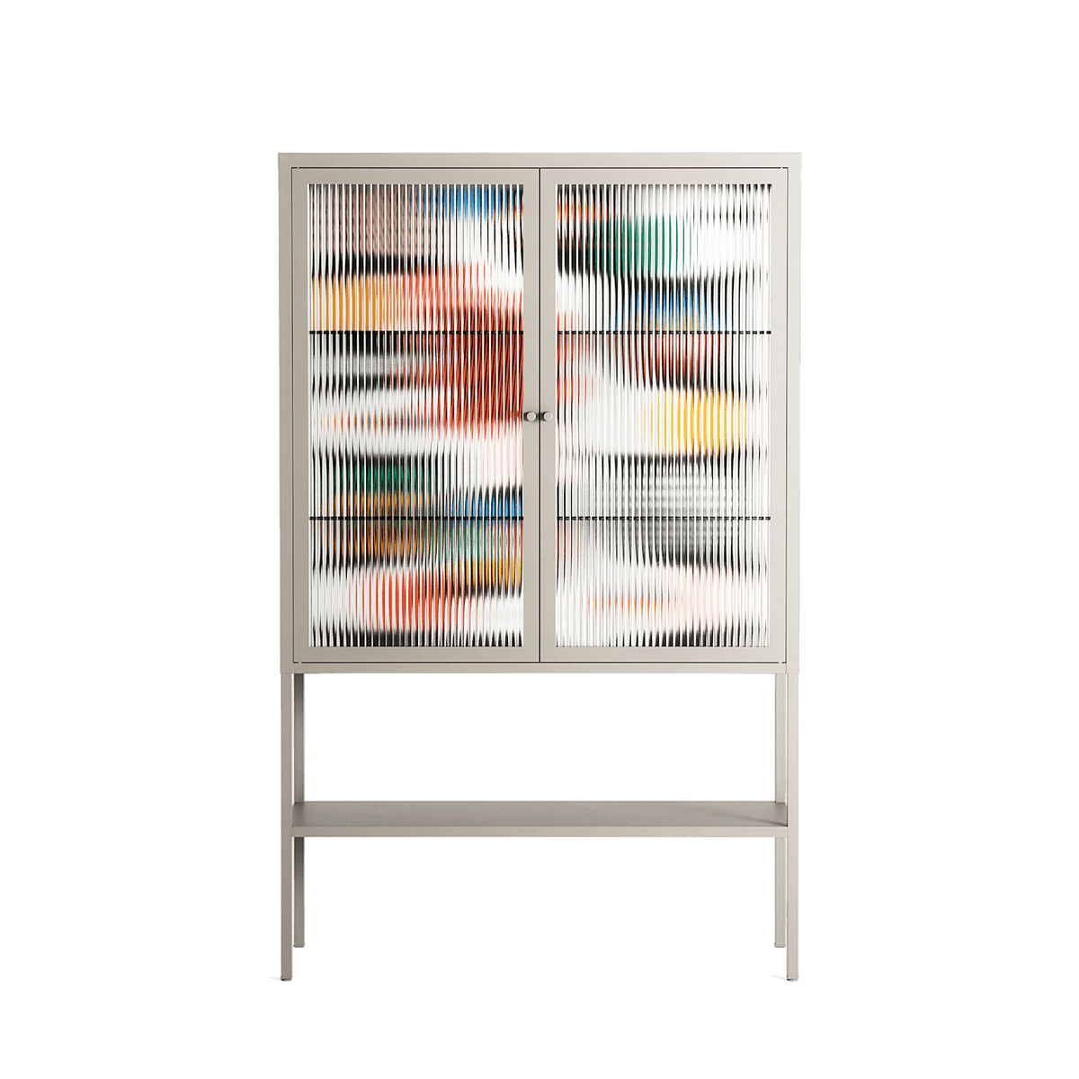 Connections - Loft Cabinet - Vratislav Pecka - Pebble - Reeded glass