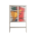 Misplaced - Loft Cabinet - Vratislav Pecka - Pebble - Reeded glass