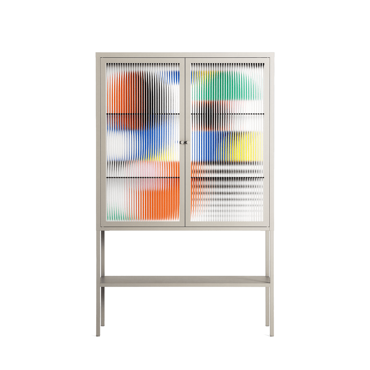 Murano - Loft Cabinet - Vratislav Pecka - Pebble - Reeded glass