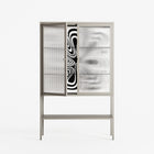 Splash of black - Loft Cabinet - Vratislav Pecka - Pebble - Reeded glass