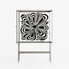 Splash of black - Loft Cabinet - Vratislav Pecka - Pebble - Reeded glass