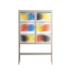 Springs - Loft Cabinet - Vratislav Pecka - Pebble - Reeded glass