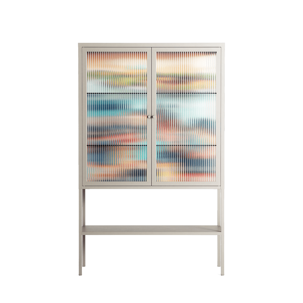 Gamla Stan - Loft Cabinet - Nur Rydberg - Pebble - Reeded glass