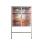 Greatful Meadow - Loft Cabinet - Nur Rydberg - Pebble - Reeded glass