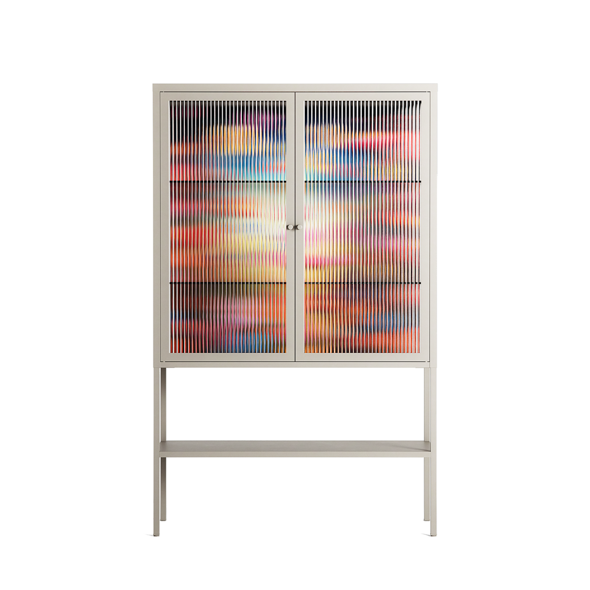 Greatful Meadow - Loft Cabinet - Nur Rydberg - Pebble - Reeded glass