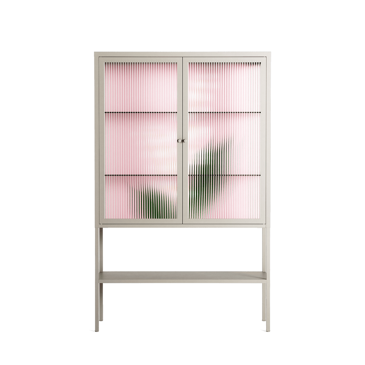 Kalas Konvalj - Loft Cabinet - Nur Rydberg - Pebble - Reeded glass