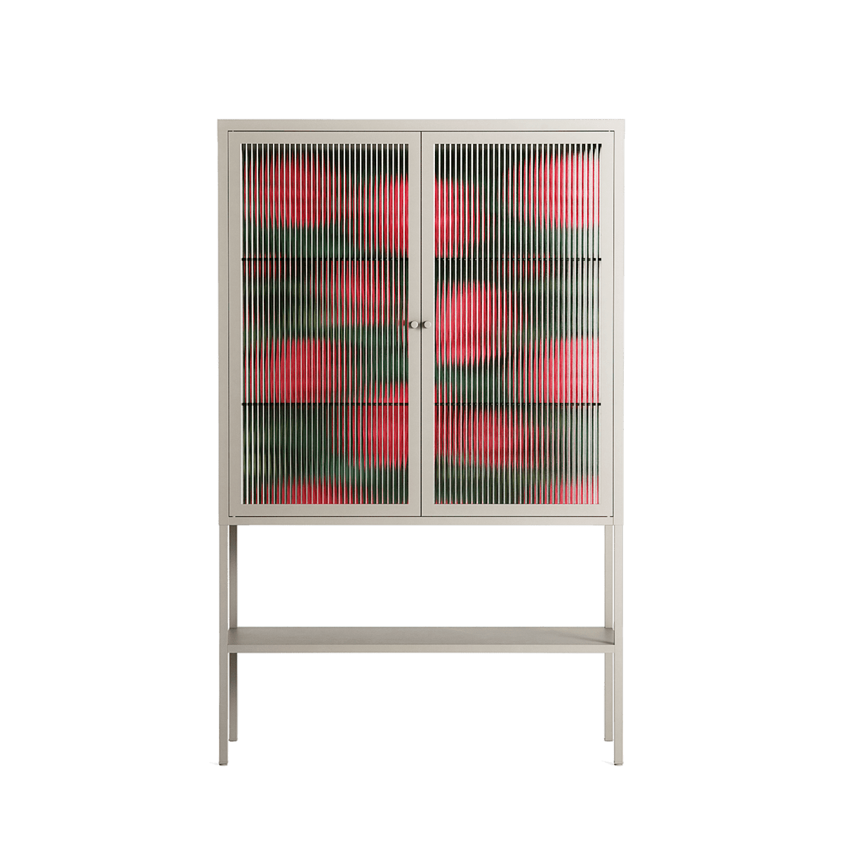 Mormors Rabatt - Loft Cabinet - Nur Rydberg - Pebble - Reeded glass