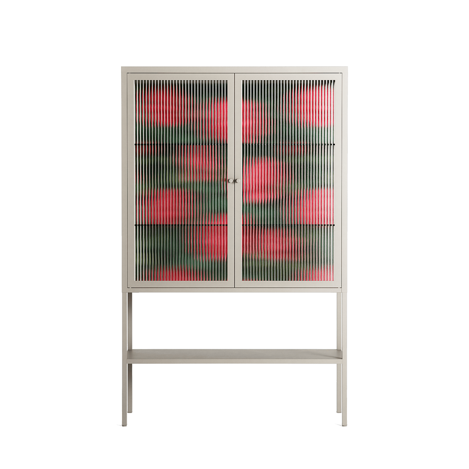Mormors Rabatt - Loft Cabinet - Nur Rydberg - Pebble - Reeded glass