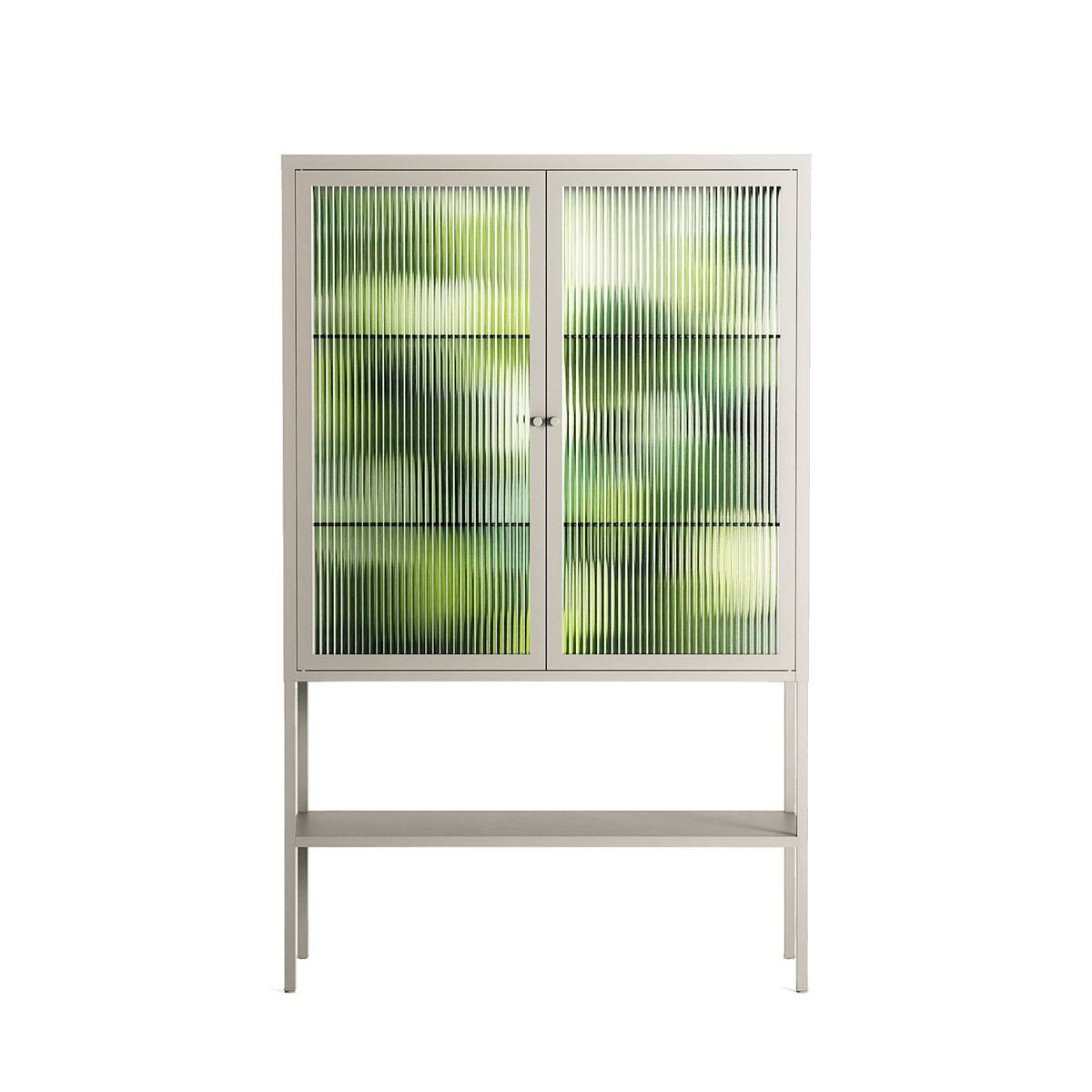 Tummetott - Loft Cabinet - Nur Rydberg - Pebble - Reeded glass