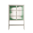 Rest 1 - Loft Cabinet - Andrea Devia-Nuño - Pebble - Reeded glass