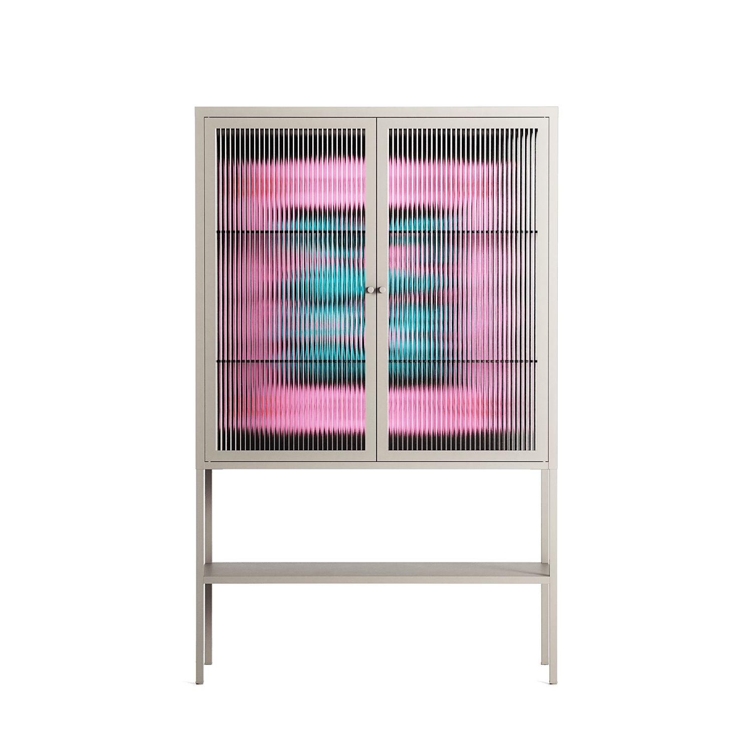 Get In The Fucking Frog Pit - Loft Cabinet - Aley Wild - Pebble - Reeded glass