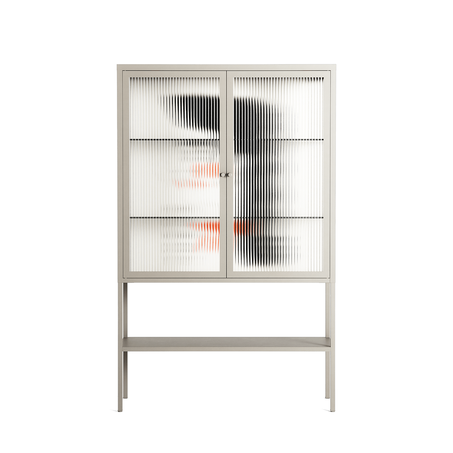 Howdy - Loft Cabinet - Aley Wild - Pebble - Reeded glass
