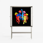 Mushroom Dance Multi - Loft Cabinet - Aley Wild - Pebble - Reeded glass