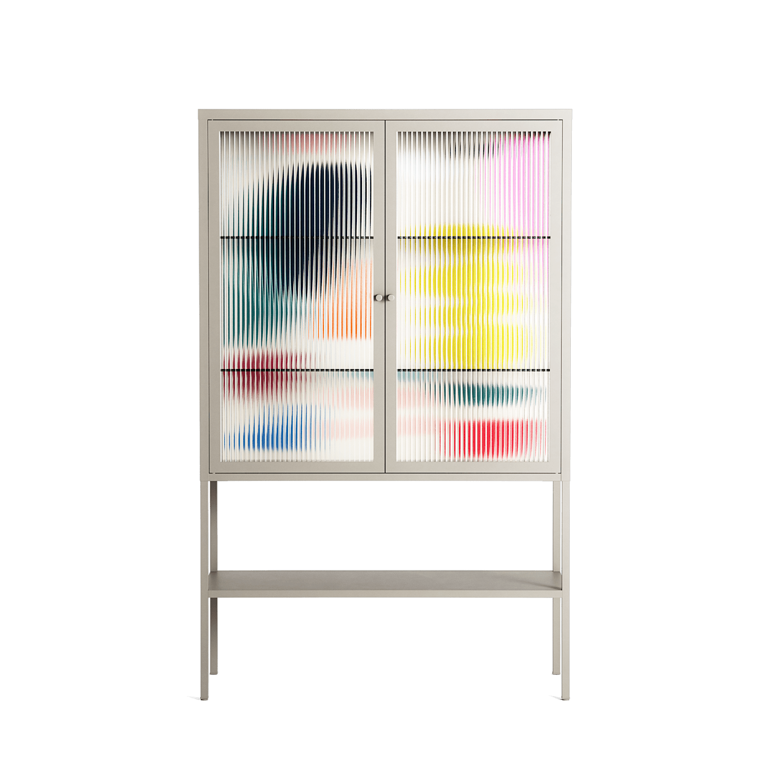 Sea Shapes - Loft Cabinet - Aley Wild - Pebble - Reeded glass