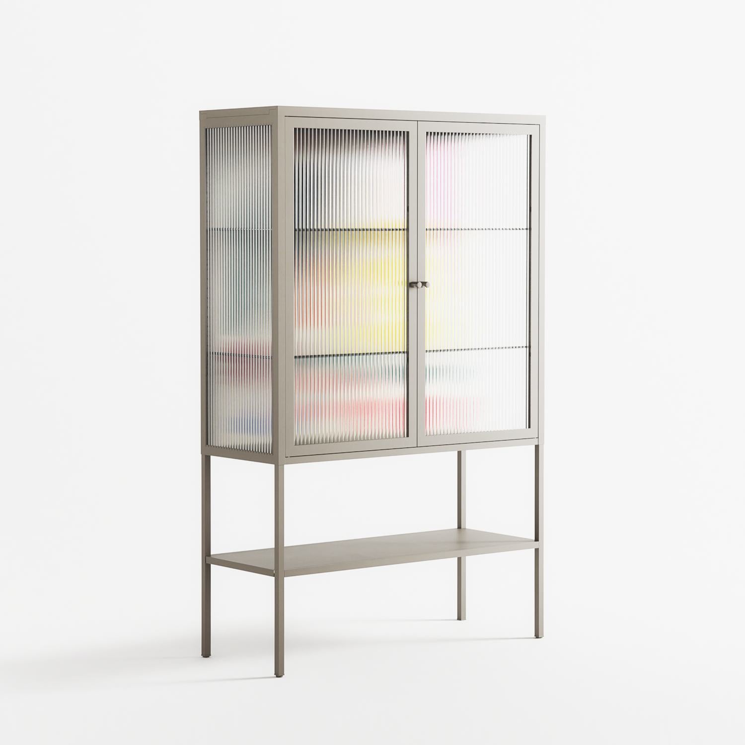 Sea Shapes - Loft Cabinet - Aley Wild - Pebble - Reeded glass