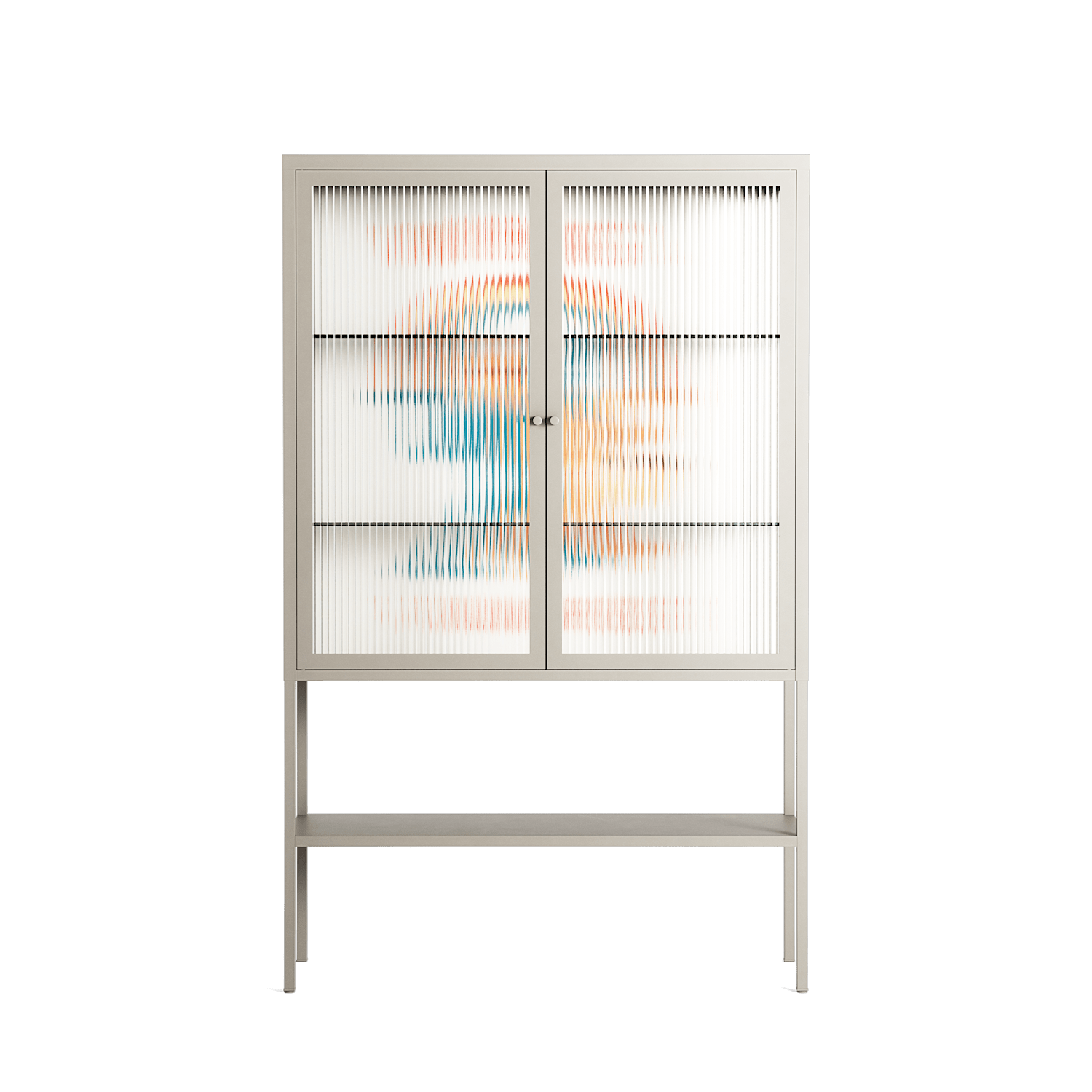 Vibing With The Universe - Loft Cabinet - Aley Wild - Pebble - Reeded glass
