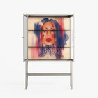 Hidden Beauty - Loft Cabinet - Raissa Oltmanns - Pebble - Reeded glass