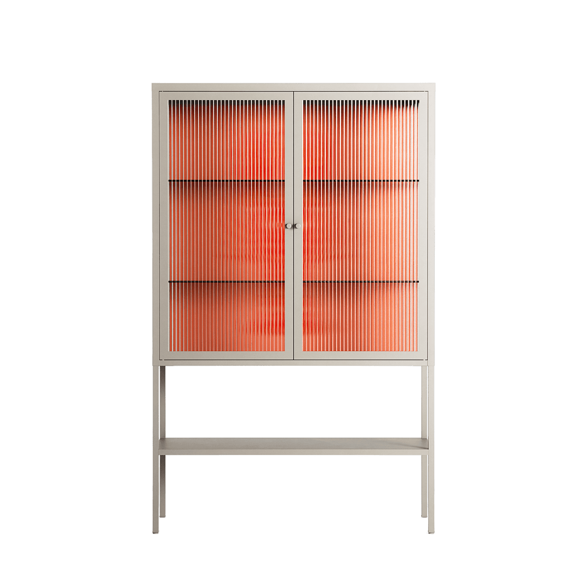 Lobster - Loft Cabinet - Raissa Oltmanns - Pebble - Reeded glass