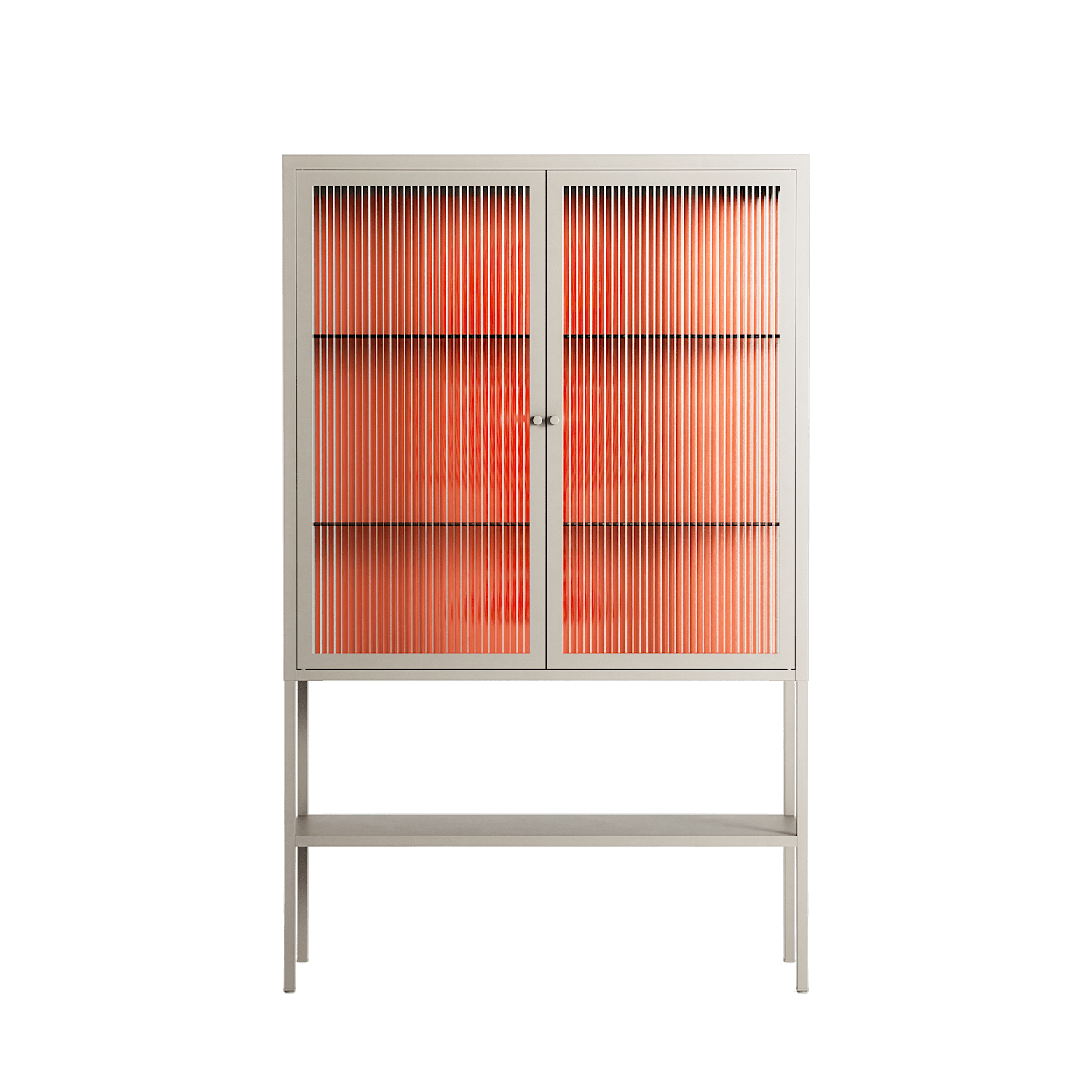 Lobster - Loft Cabinet - Raissa Oltmanns - Pebble - Reeded glass