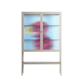 Flower - Loft Cabinet - Cezar Berje - Pebble - Reeded glass