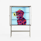 Flower - Loft Cabinet - Cezar Berje - Pebble - Reeded glass