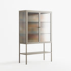 Abstract Sunrise - Loft Cabinet - Amy Suther - Pebble - Reeded glass
