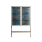 Bellis Bounty Blue - Loft Cabinet - Amy Suther - Pebble - Reeded glass