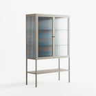 Bellis Bounty Blue - Loft Cabinet - Amy Suther - Pebble - Reeded glass