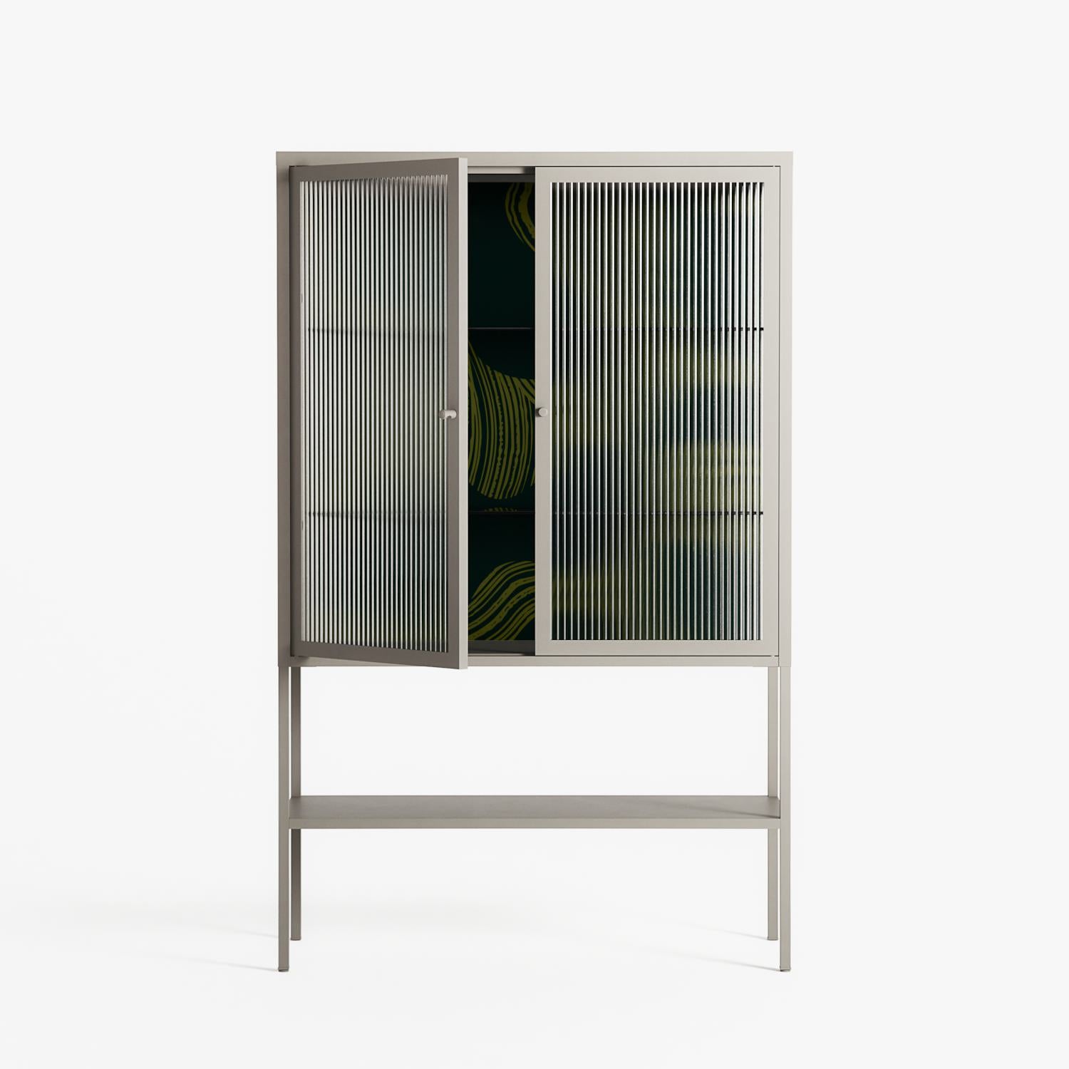 Midnight Dune - Loft Cabinet - Amy Suther - Pebble - Reeded glass