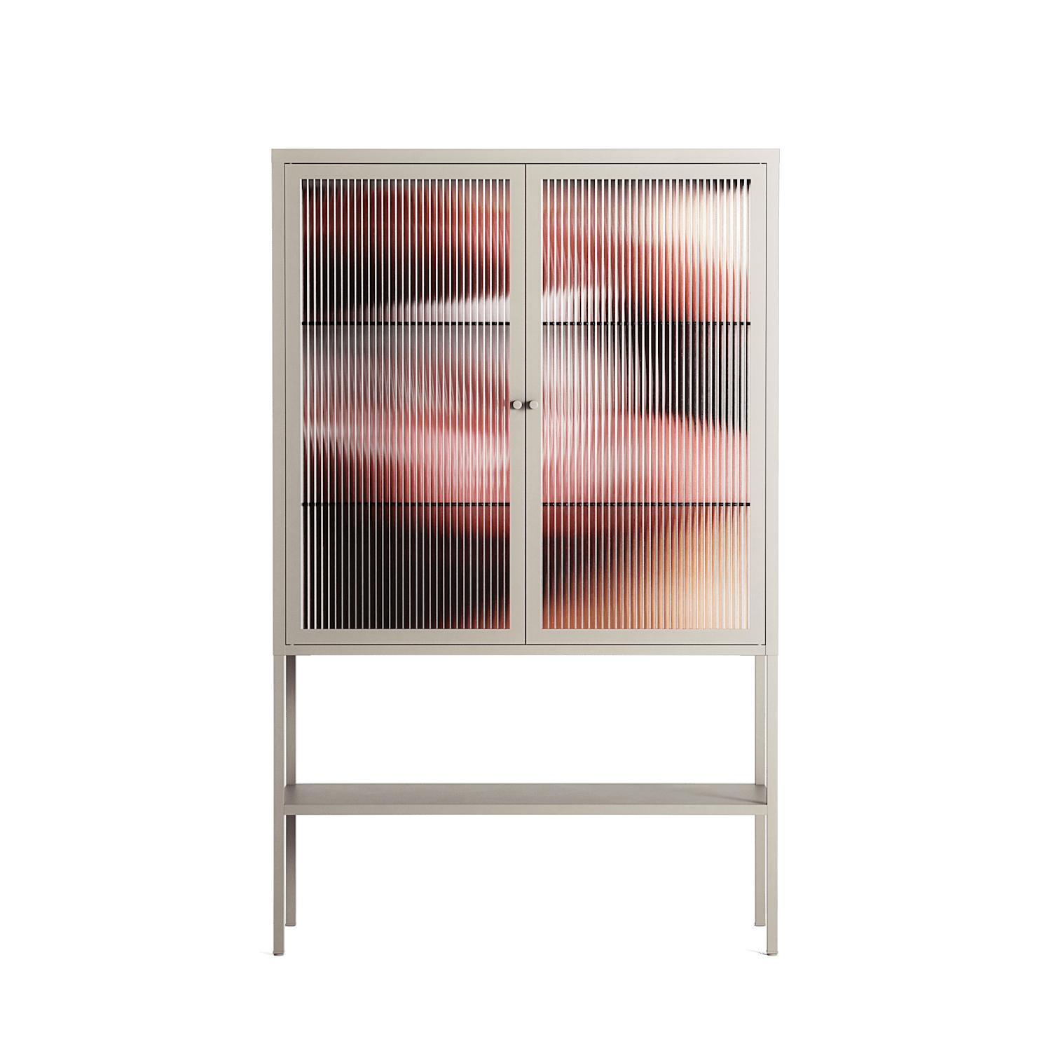 Blow - Loft Cabinet - Nadia Ryder - Pebble - Reeded glass