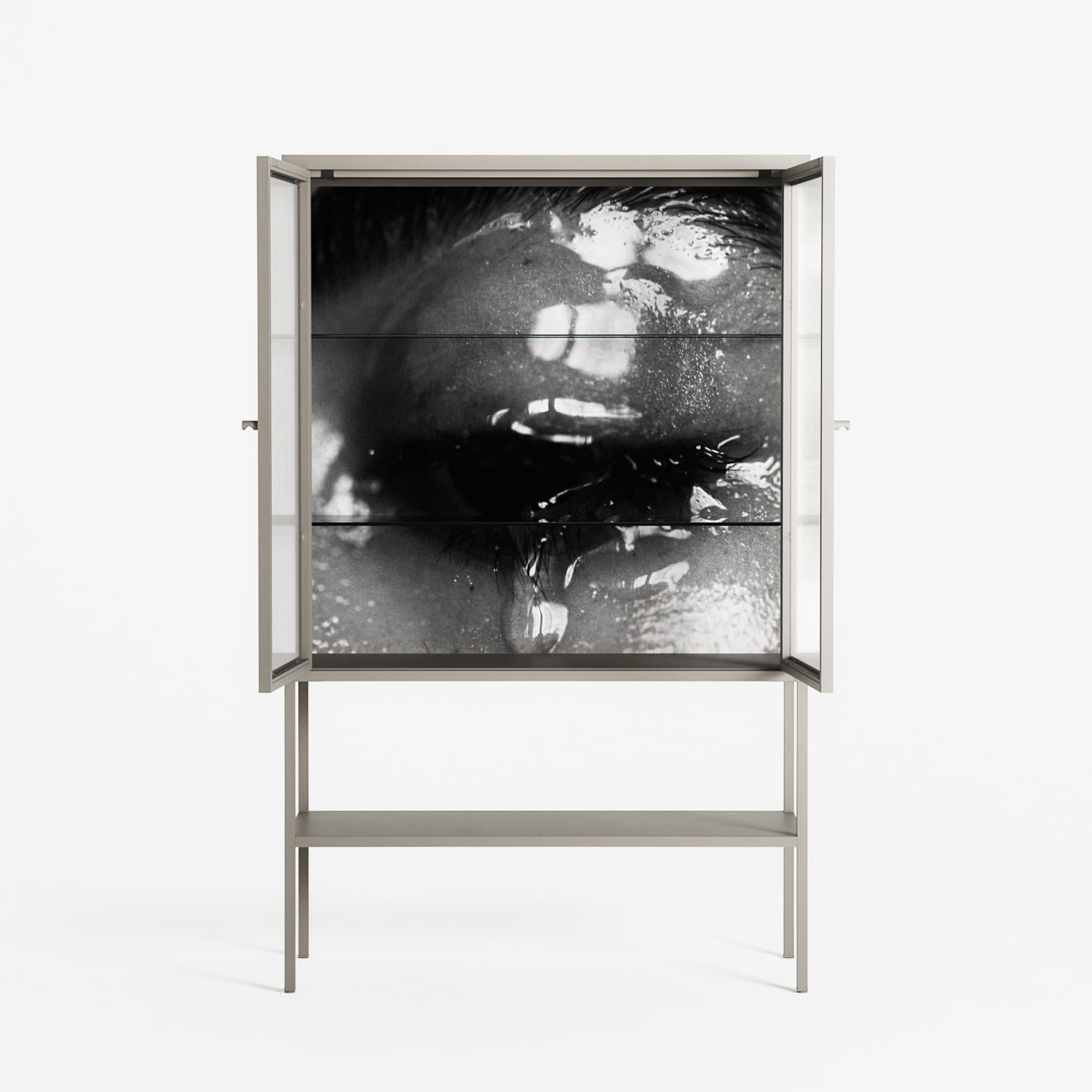 Gel - Loft Cabinet - Nadia Ryder - Pebble - Reeded glass