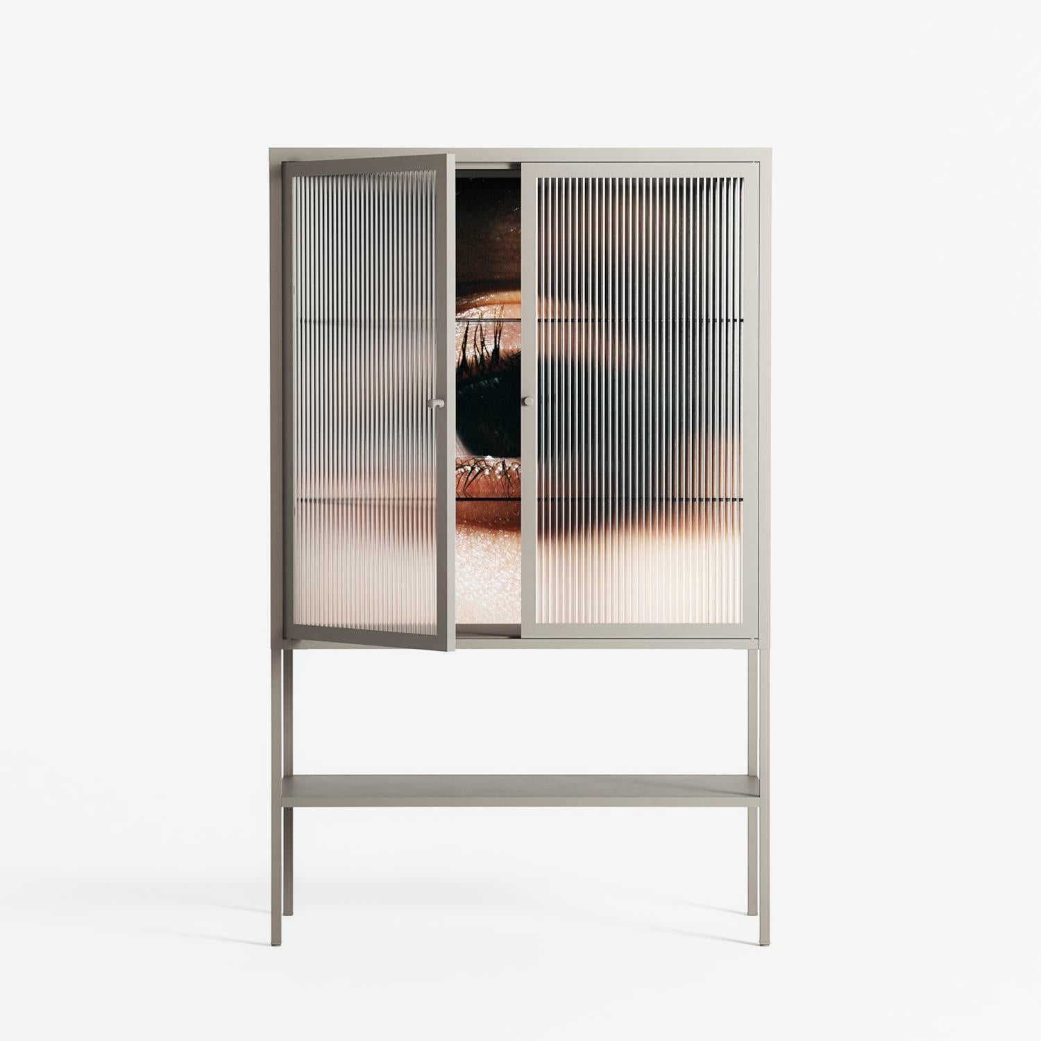 Gem - Loft Cabinet - Nadia Ryder - Pebble - Reeded glass