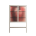 Red 2 - Loft Cabinet - Nadia Ryder - Pebble - Reeded glass