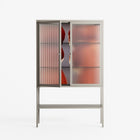The Art Of Kissing 2 - Loft Cabinet - Nadia Ryder - Pebble - Reeded glass