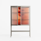 The Art Of Kissing - Loft Cabinet - Nadia Ryder - Pebble - Reeded glass