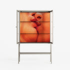 The Art Of Kissing - Loft Cabinet - Nadia Ryder - Pebble - Reeded glass