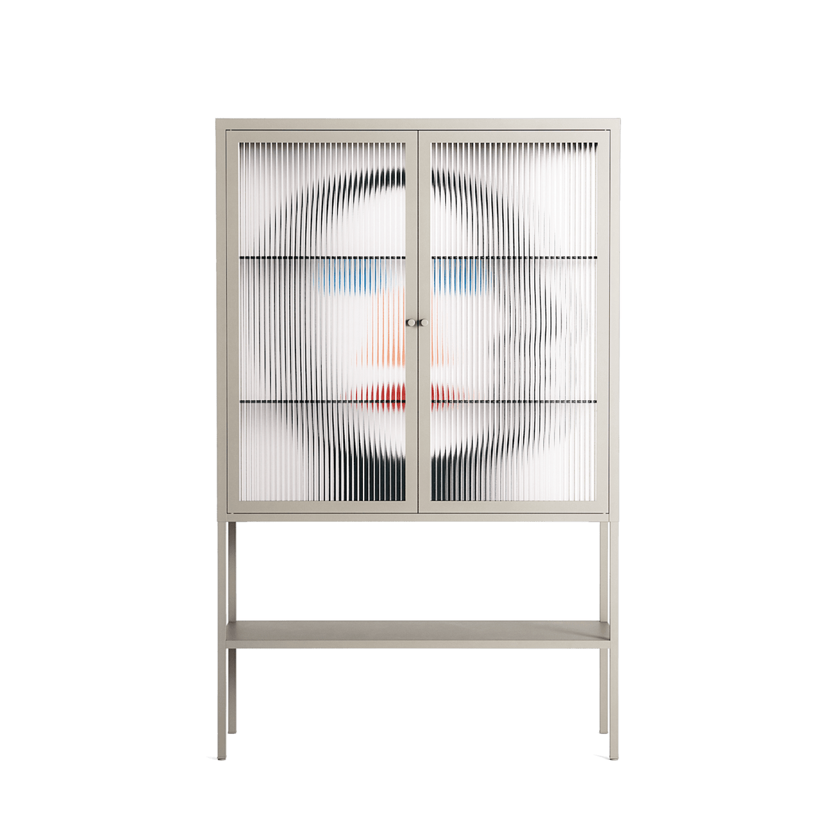 En_Suspend - Loft Cabinet - David Vanadia - Pebble - Reeded glass