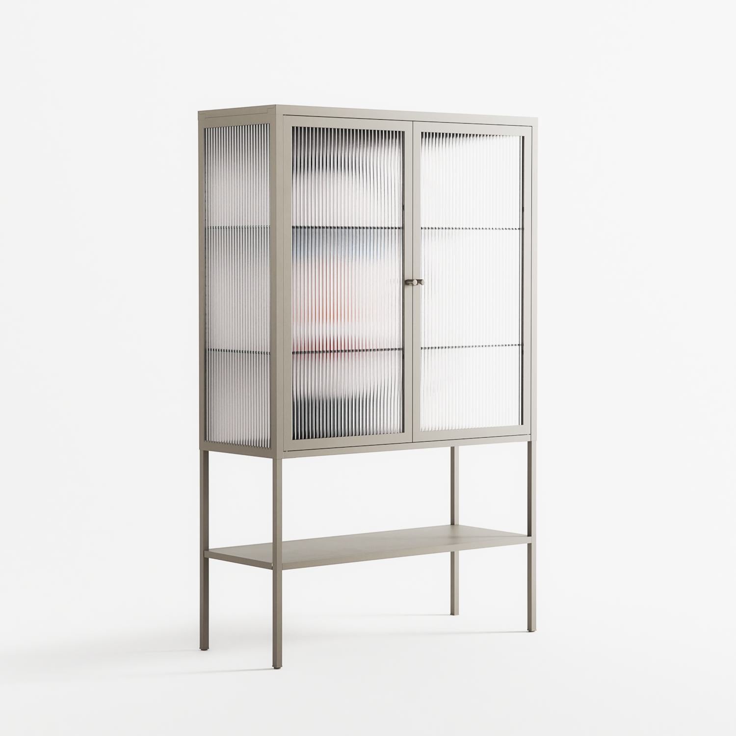 En_Suspend - Loft Cabinet - David Vanadia - Pebble - Reeded glass