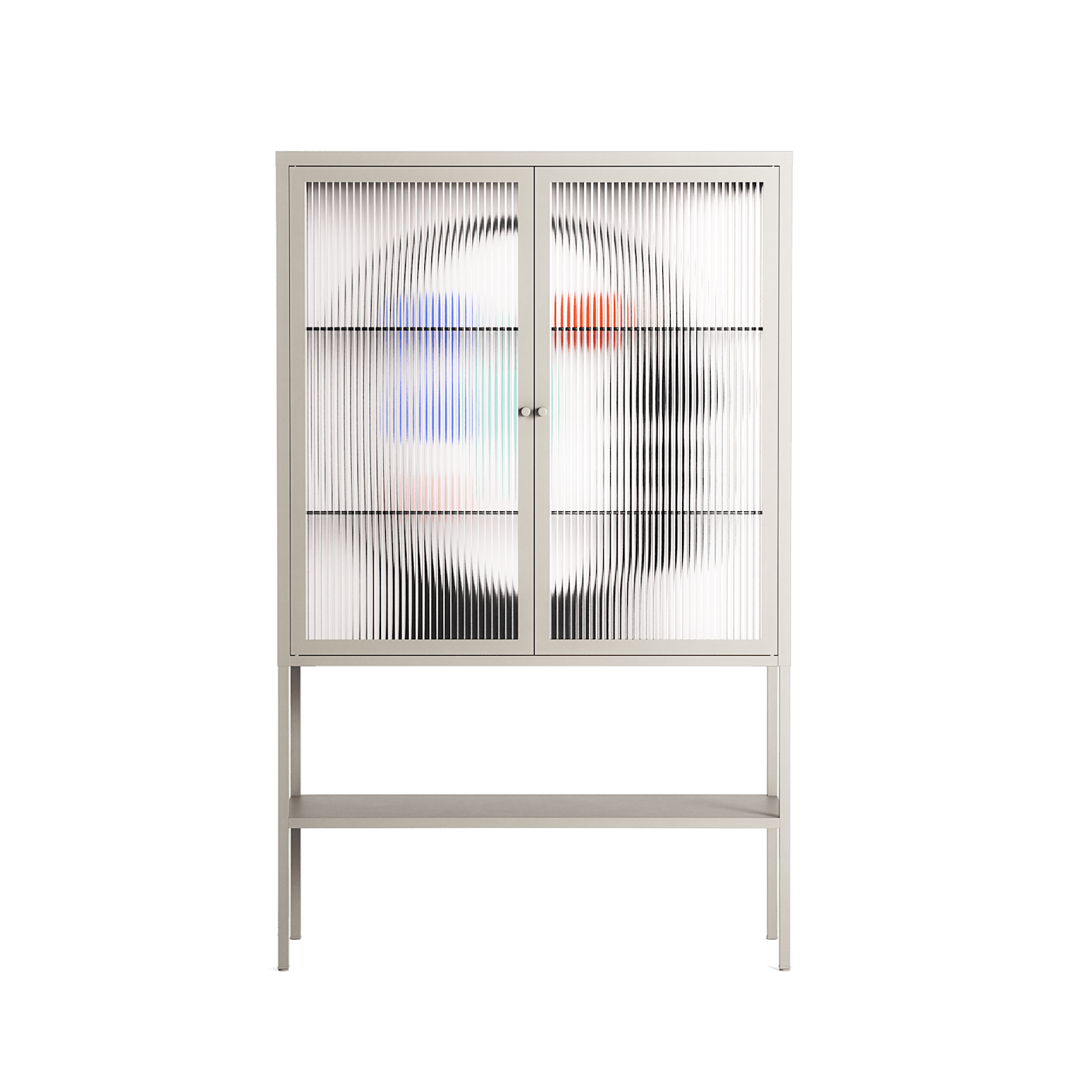 Équilibre_Intérieur - Loft Cabinet - David Vanadia - Pebble - Reeded glass