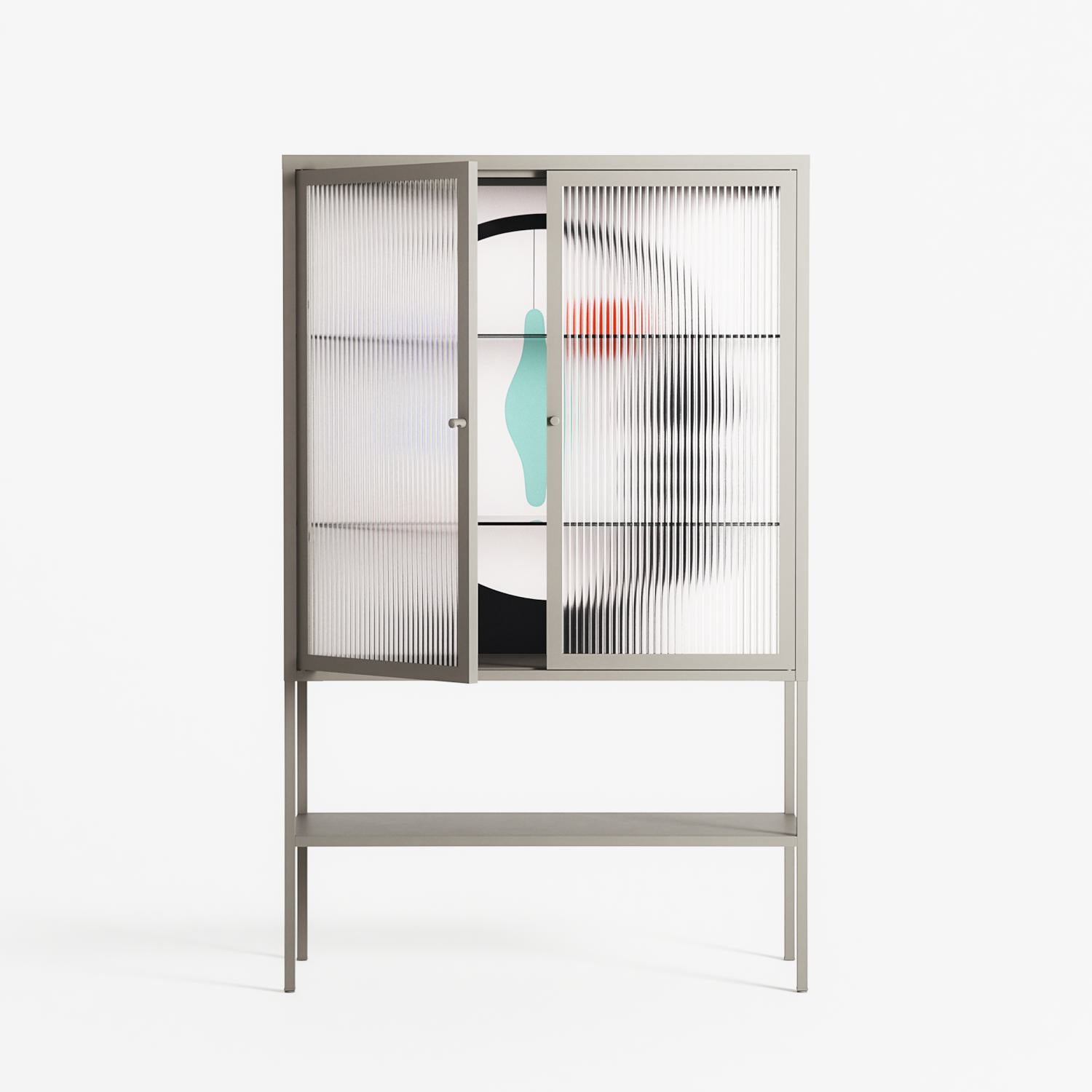 Équilibre_Intérieur - Loft Cabinet - David Vanadia - Pebble - Reeded glass