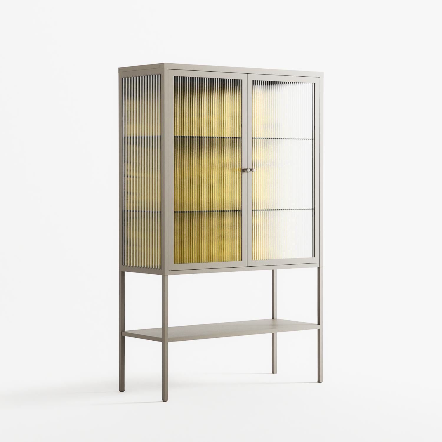 What a Mess - Loft Cabinet - Craig Watkins - Pebble - Reeded glass