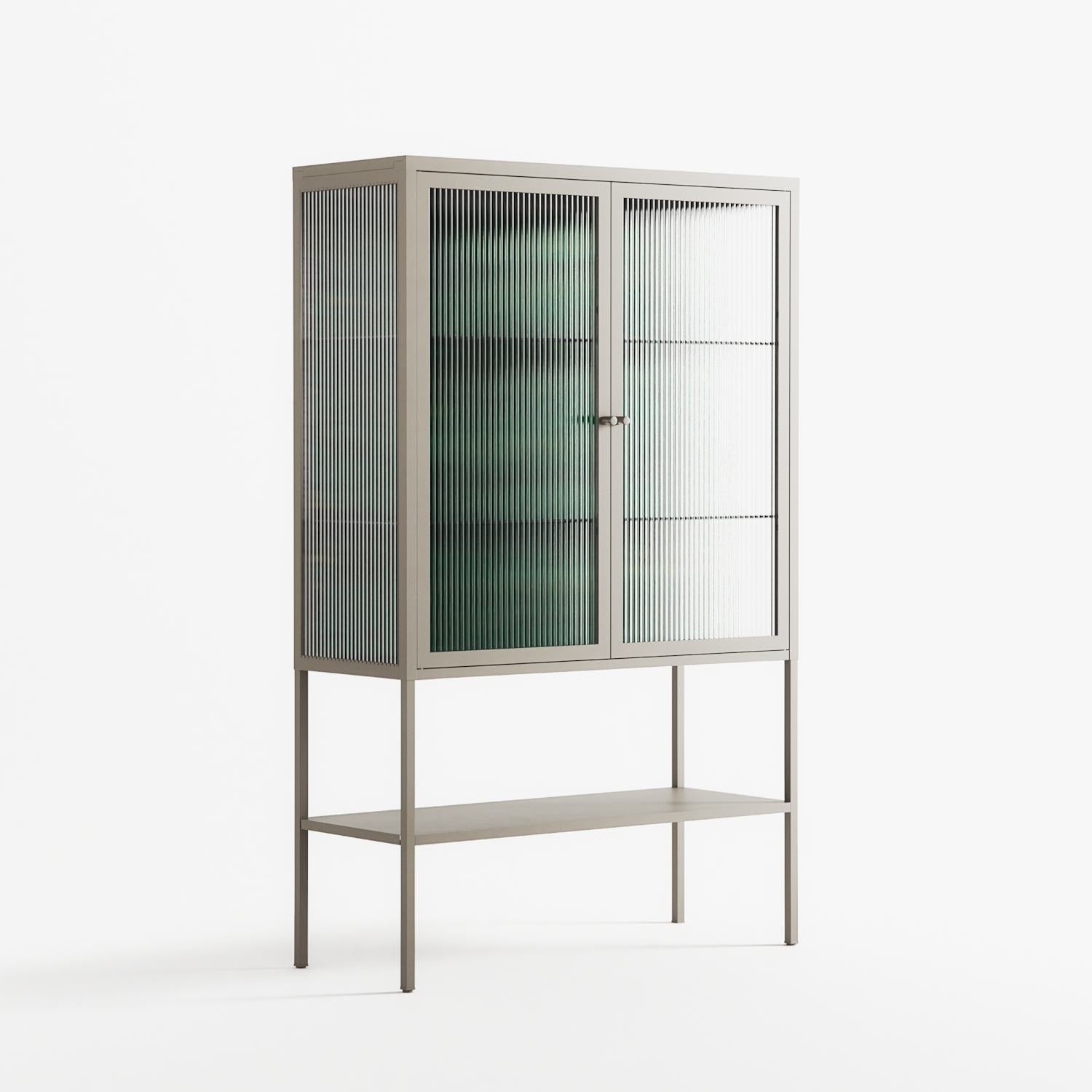 Thankful - Loft Cabinet - Craig Watkins - Pebble - Reeded glass