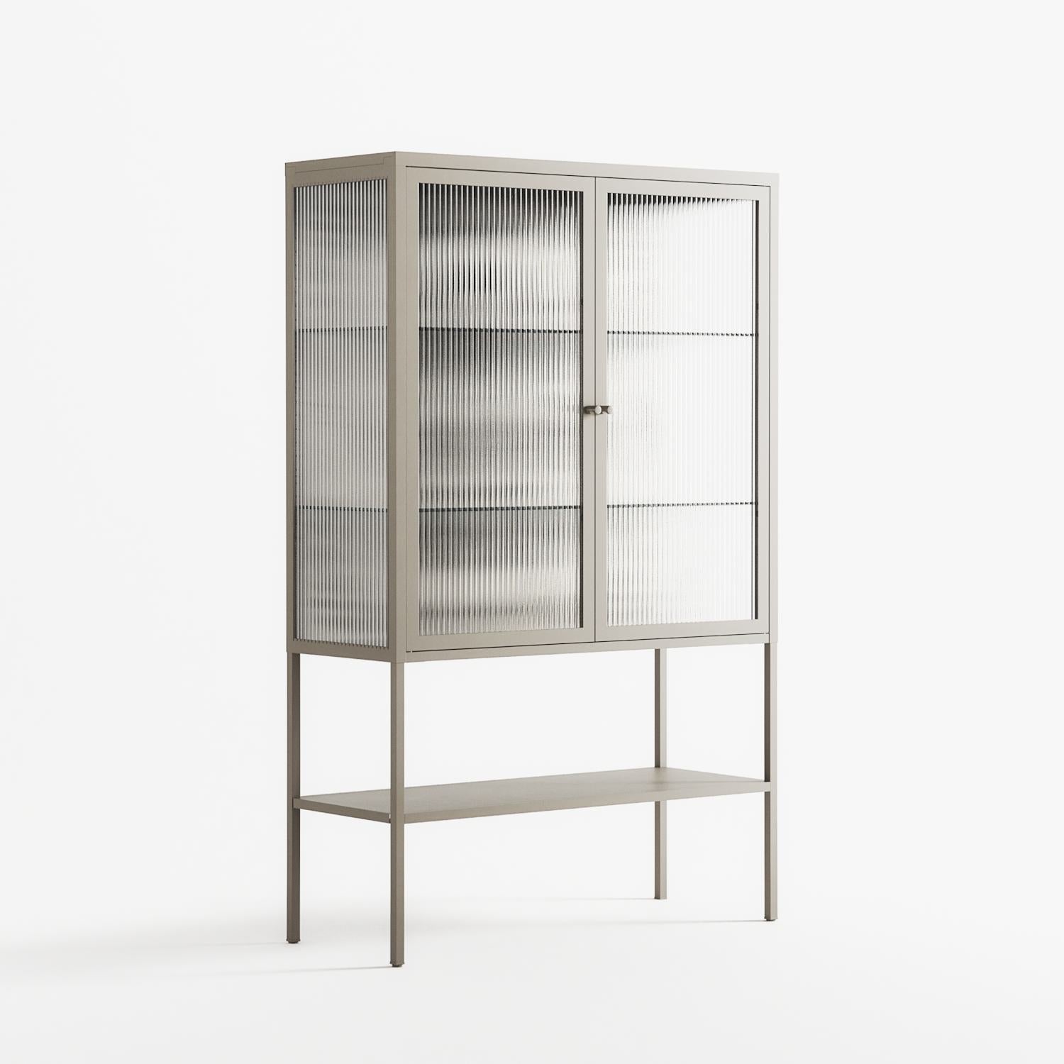 Barbed Bloom - Loft Cabinet - Daphna Sebbane - Pebble - Reeded glass