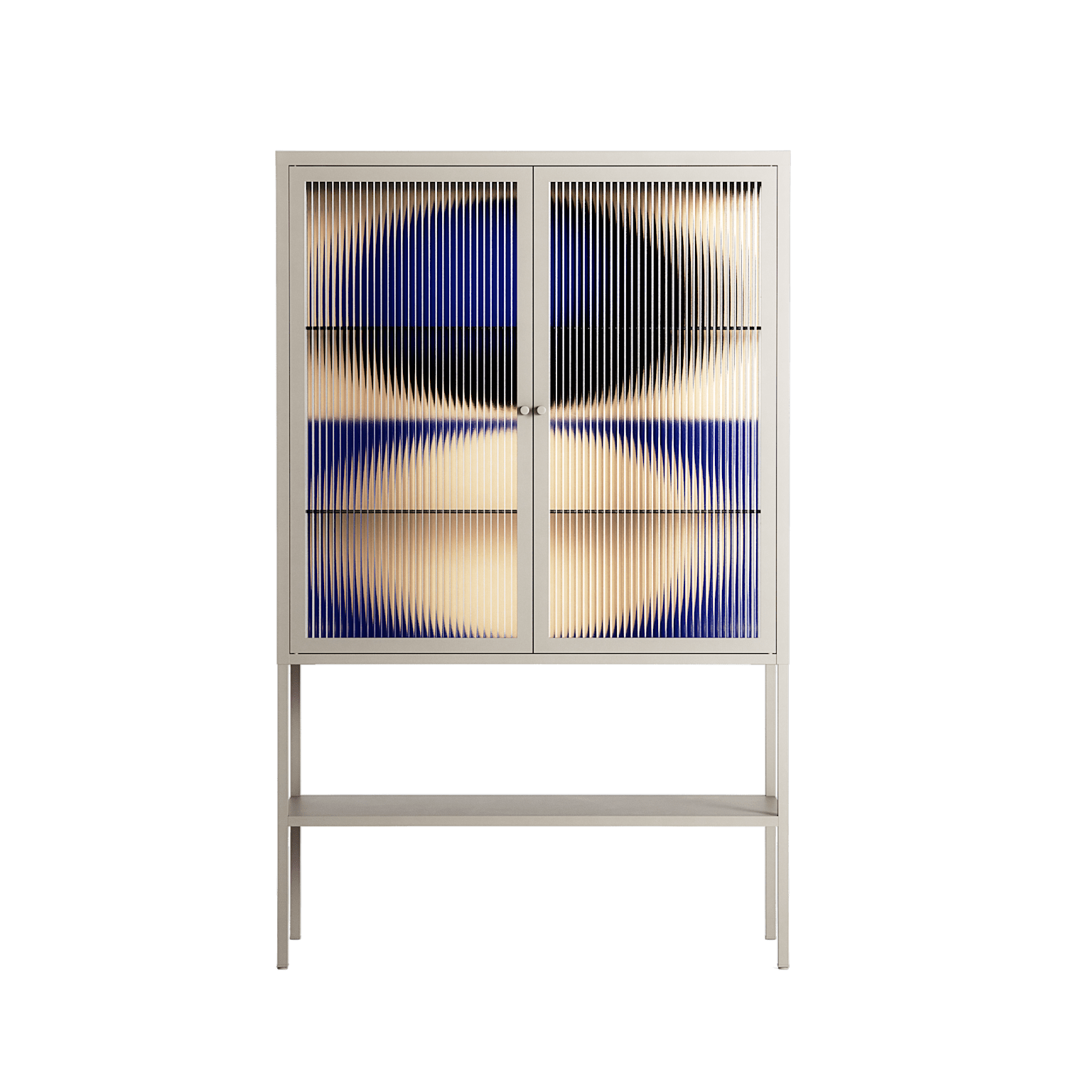 Entrance - Loft Cabinet - Oluwasheyi Adebayo - Pebble - Reeded glass
