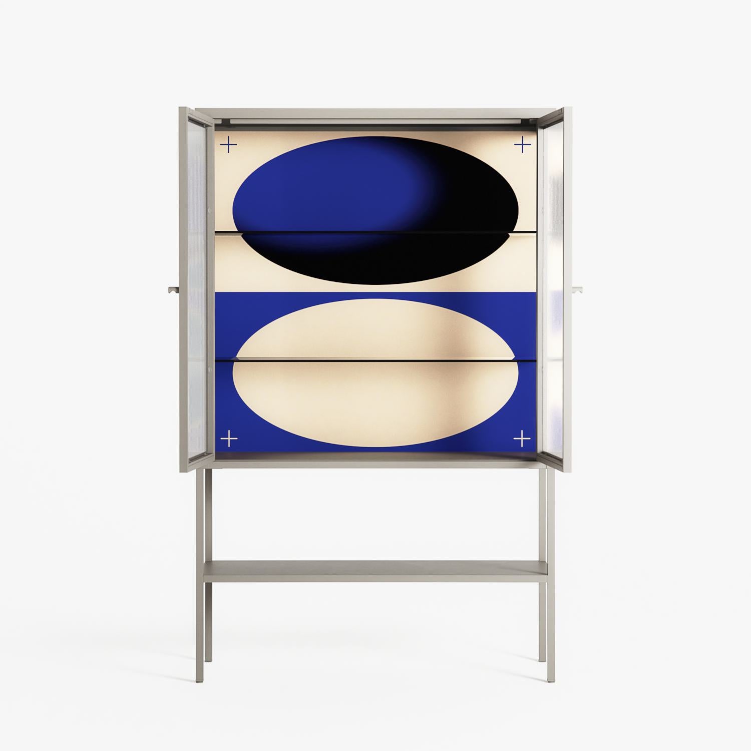 Entrance - Loft Cabinet - Oluwasheyi Adebayo - Pebble - Reeded glass