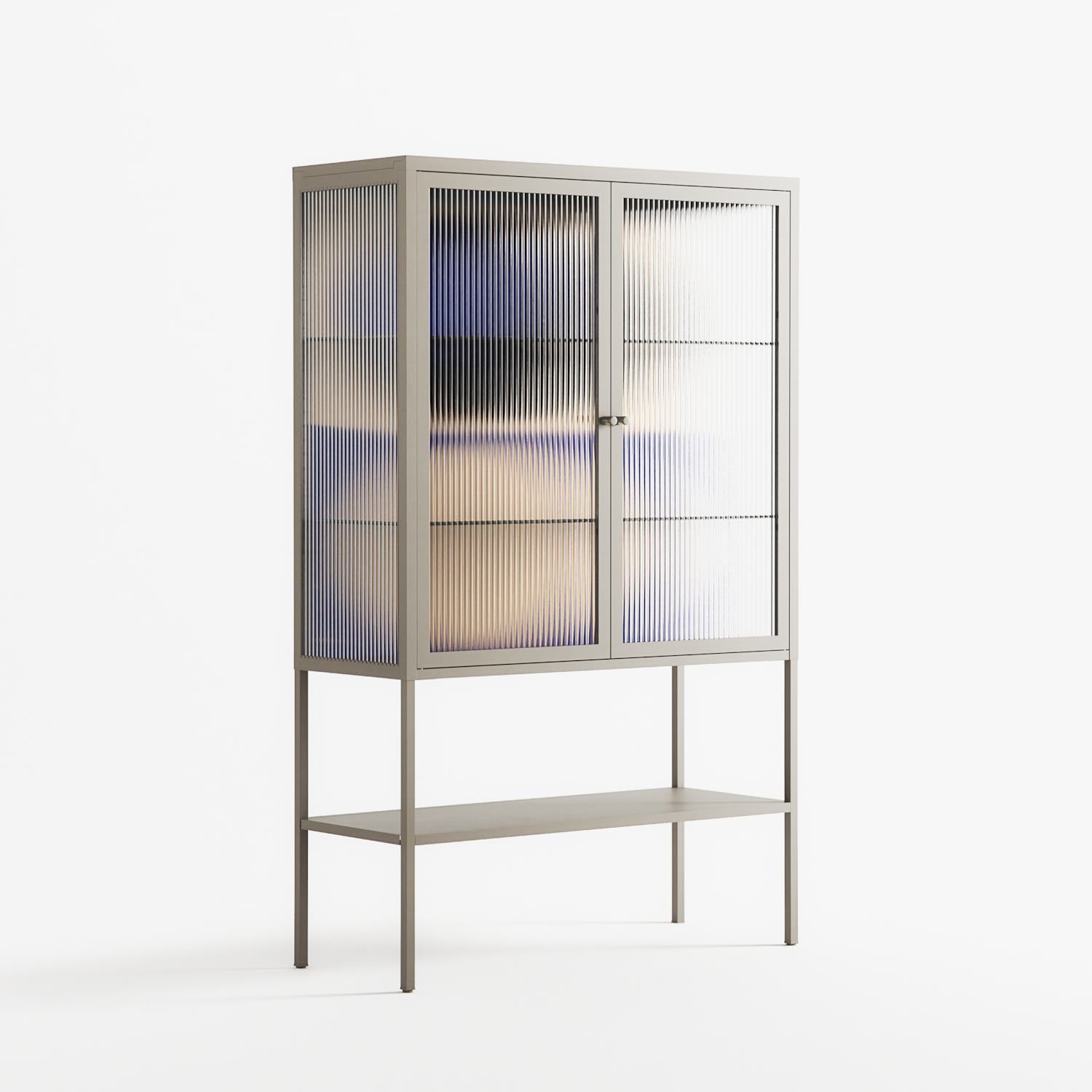 Entrance - Loft Cabinet - Oluwasheyi Adebayo - Pebble - Reeded glass
