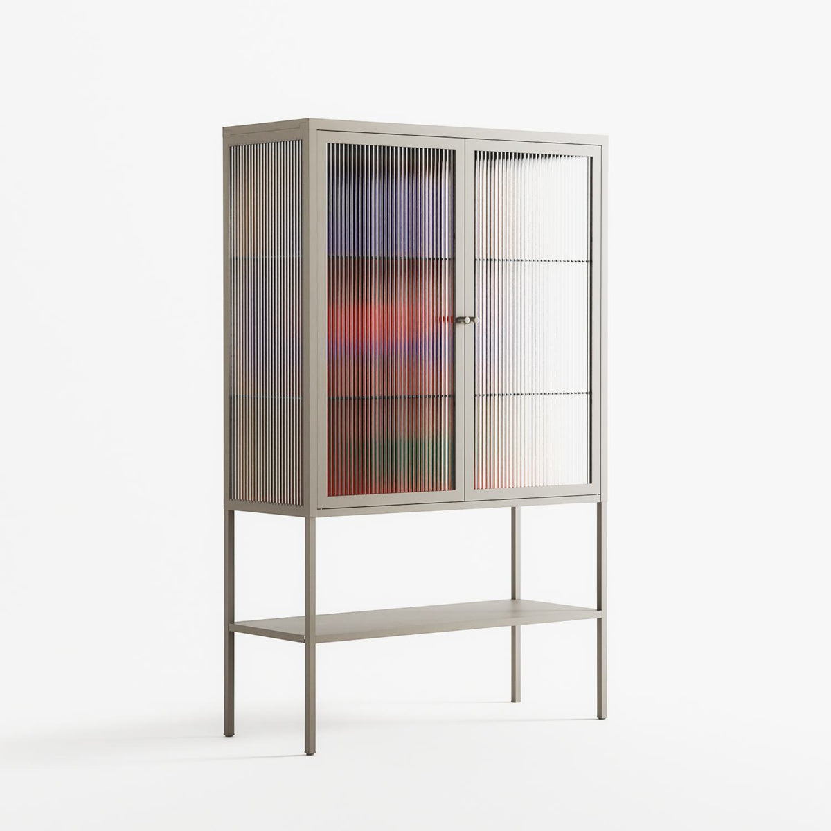 JJ - Loft Cabinet - Oluwasheyi Adebayo - Pebble - Reeded glass